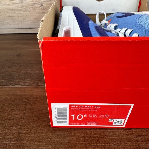 Nike Air Max 1 Essential Psychic Blue Mens Size 10.5 Deep Royal Blue FZ5808 400 - Picture 9 of 9